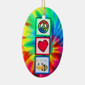 Vrede, liefde, bijen keramisch ornament (Rechts)