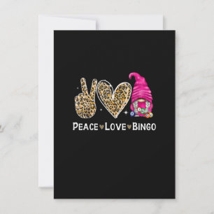 Vrede Liefde Bingo Grappige Bingo Liefhebber Geluk Kaart