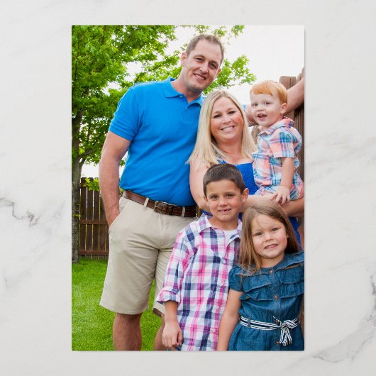 Vrede, liefde blijdschap gouden mistletoe hart Ker Folie Feestdagenkaart (Achterkant)