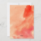 Vrede, liefde, blijdschap koraal waterverf & duif  feestdagenkaart (Achterkant)