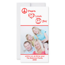 Vrede, Liefde, Blijdschap Verticaal - Fotokaart