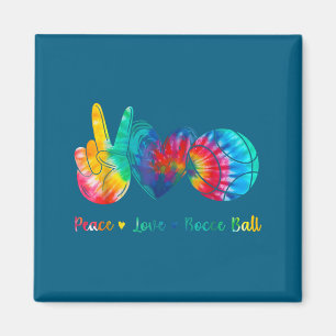 Vrede Liefde Bocce Bal Stropdas Grafische Kunst Magneet