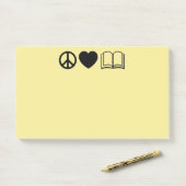 Vrede, Liefde & Boeken Post-It Notities Post-it® Notes (Op bureau)