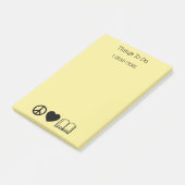 Vrede, Liefde & Boeken Post-It Notities Post-it® Notes (Schuin)
