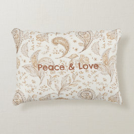 Vrede Liefde Boheem Hippie Jaren Zestig Paisley Accent Kussen