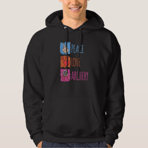 Vrede Liefde Boogschieten Boogschutter Boogschiete Hoodie