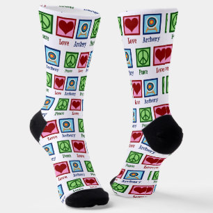 Vrede Liefde Boogschieten Schattige Kerstmis Sokken