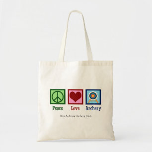Vrede Liefde Boogschieten Schattige  Tote Bag