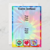 Vrede, liefde, bowlen kaart (Voorkant)