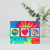 Vrede, liefde, Bowling Briefkaart (Staand voorkant)