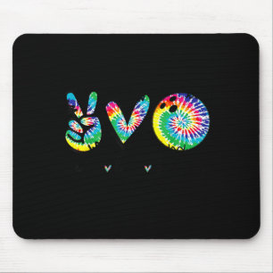 Vrede Liefde Bowling Speler Tie Dye Bowling Liefhe Muismat