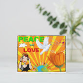 Vrede & Liefde Briefkaart (Staand voorkant)