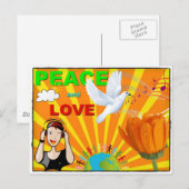 Vrede & Liefde Briefkaart (Voorkant / Achterkant)