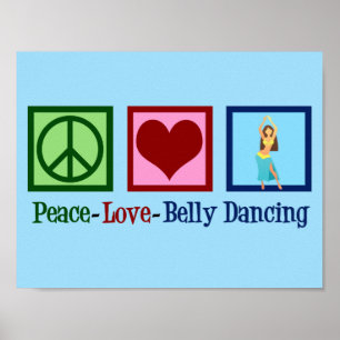 Vrede Liefde Buikdansen Poster