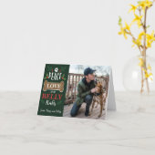 Vrede Liefde Buikmassage Hond Prettig Kerstfeest Kaart (Gele Bloem)