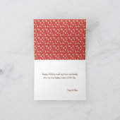 Vrede Liefde Buikmassage Hond Prettig Kerstfeest Kaart (Binnen)