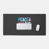 Vrede Liefde Bulldog Vector Bureaumat (Keyboard & Muis)