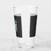 Vrede Liefde Bulldog Vector Glas (Links)