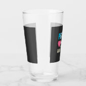 Vrede Liefde Bulldog Vector Glas (Rechts)