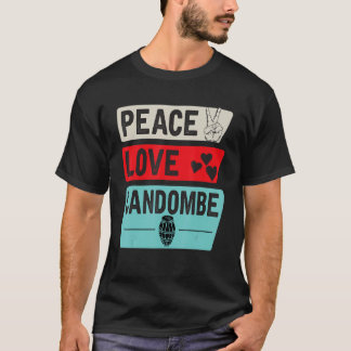Vrede Liefde Candombe Candombe Drums Candombe Play T-shirt