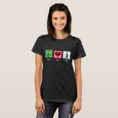 Vrede Liefde Cello T-shirt (Voorkant volledig)