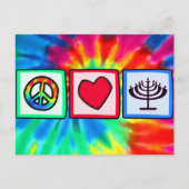 Vrede, Liefde, Chanoeka Feestdagenkaart (Voorkant)