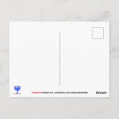 Vrede Liefde & Chanoeka | Gouden versie Briefkaart (Achterkant)