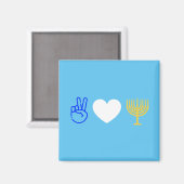 Vrede Liefde & Chanukka Magneet (Voorkant / Achterkant)