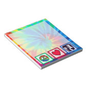 Vrede, liefde, chemie notitieblok (Schuin)