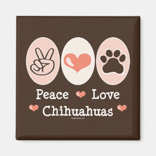 Vrede Liefde Chihuahuas Magnet