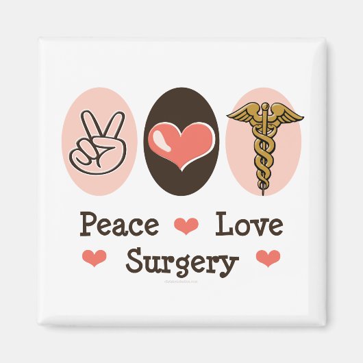 Vrede Liefde Chirurg Magneet (Voorkant)