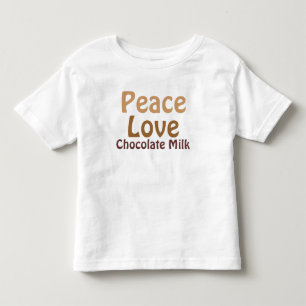 Vrede, liefde, chocolade Melk Kinder Shirts