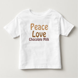 Vrede, liefde, chocolade Melk Kinder Shirts