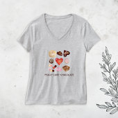 Vrede Liefde Chocolade Snoep Hart T-shirt