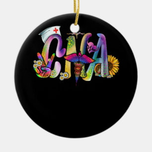 Vrede Liefde CNA Verpleegkundige Verpleegkundig As Keramisch Ornament