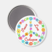 Vrede Liefde Cockapoos Magneet (Voorkant / Achterkant)