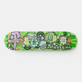 Vrede-Liefde-Compassie-Kanji - Persoonlijk Skateboard (Horizontaal)