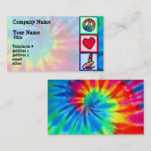 Vrede, liefde, cosmetica visitekaartje (Voorkant / Achterkant)