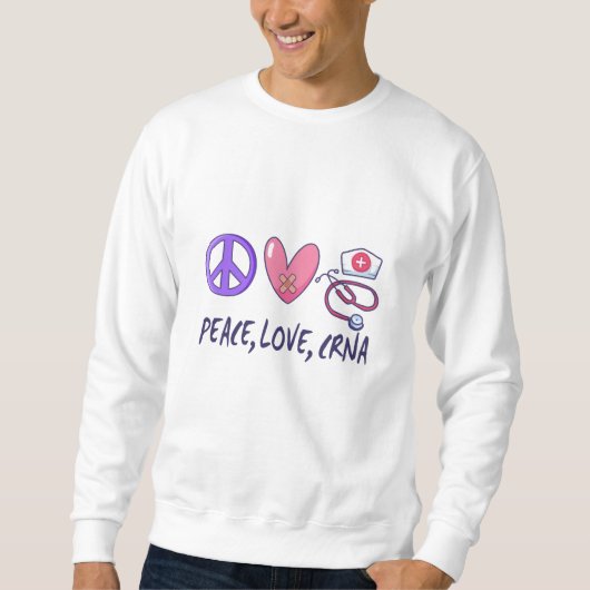 Vrede Liefde CRNA Verpleegster Trui (Voorkant)