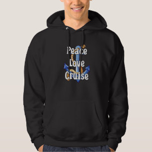 Vrede Liefde Cruise Boot Anker Boat Hoodie