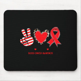 Vrede Liefde Cure Bloedkanker Awareness Ondersteun Muismat