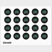 Vrede Liefde Cure Nierziekte Awareness Gift Ronde Sticker (Vel)