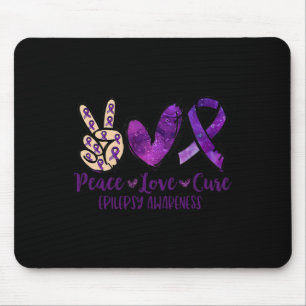 Vrede liefde Cure Overdosis Awareness Ribbon Muismat