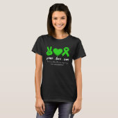 Vrede Liefde Cure Traumatisch Hersenletsel Vrouwen T-shirt (Voorkant volledig)