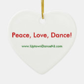 Vrede, liefde, dans! Ornament (Voorkant)