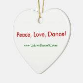 Vrede, liefde, dans! Ornament (Links)