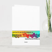 Vrede, Liefde, Dans Wenskaart Kaart (Achterkant)