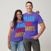 Vrede Liefde Dart T-shirt (Unisex)