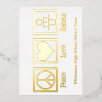 Vrede Liefde Debat Team Aangepaste School Goud