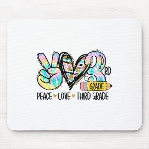 Vrede Liefde Derde Klas Grappige Tie Dye Student L Muismat